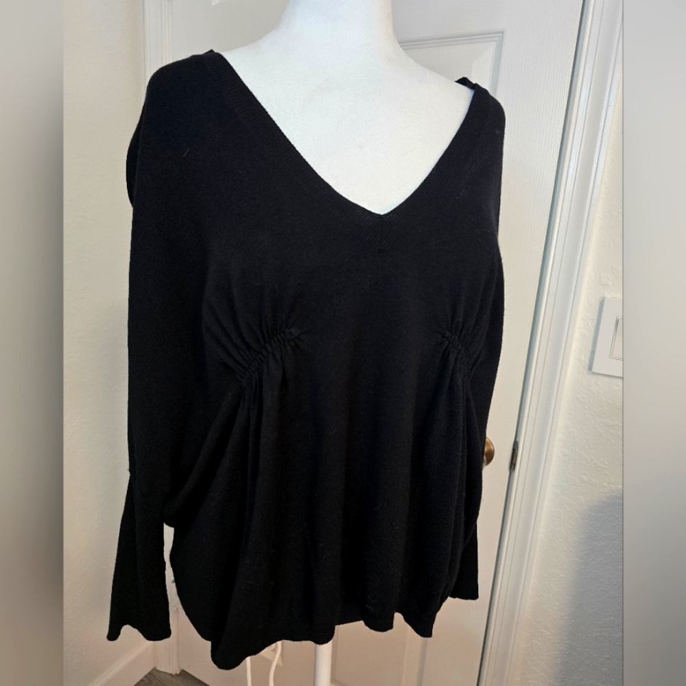 MOSCHINO Black V-Neck Sweater